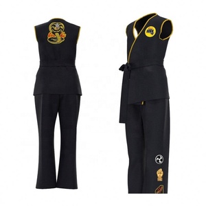 Tenue d'arts martiaux de qualité supérieure pour homme, uniforme <span class=keywords><strong>Cobra</strong></span> Kai noir, idéal pour Halloween, vente en gros à prix abordable - Product Image 6