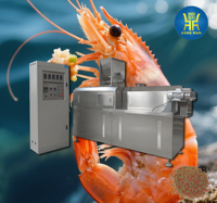 Ligne de production de machines extrudeuses automatiques pour la fabrication d'aliments aquatiques industriels pour poissons, crevettes et autres poissons d'aquaculture