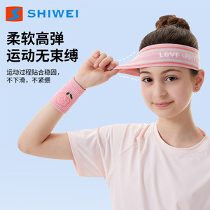 Shiwei - Conjunto de Protección para Muñecas y Cabeza para Niños, con Diseño de Dibujos Animados, Suave, Transpirable, para Deportes y Correr - Product Image 2