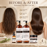 Shampooing Végétalien au Romarin Marque Blanche – Stimule la Croissance des Cheveux, Nourrit et Répare – Usage Quotidien à Domicile