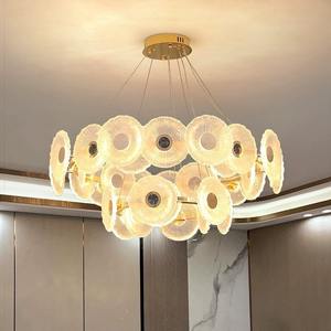 Living Room Bedroom dining room Hanging Lights modern indoor lighting clear glass rectangular <b>chandeliers</b> - Product Image 4