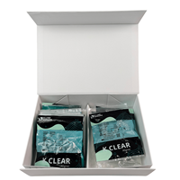 Boîtes rigides de présentation pour aligneurs orthodontiques, avec logo personnalisé, transparentes, fines, miroir, fermeture magnétique dentaire, colorées, cadeaux