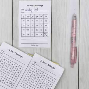 31-Day Self-Discipline Notebook Simple Habit Formation Study Office Planner <b>Book</b> Goal Sticky Notes Back-to-School Essentials - Product Image 6