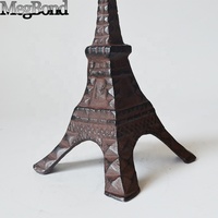 Figurine en métal gravée et sculptée, imprimée UV, en fonte antique, sur le thème de la Tour Eiffel, décoration de table de collection haut de gamme