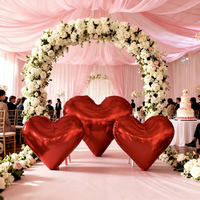 Ballons en forme de cœur gonflables imperméables imprimés UV Zhenmei, installation facile pour mariage, fête, événement, Noël, Saint-Valentin