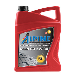 Aceite de Motor Sintético Completo Alpine Multi C3 5W-30 de Alto Rendimiento para Automóviles, 5L - Product Image 1