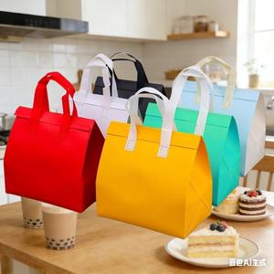 Sacs isothermes personnalisés en non-tissé, durables, modernes et élégants pour desserts et tiramisu, usage commercial - Vente en gros - Product Image 1