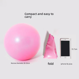 Bola Pilates Mini Portabel All-in-One, Tebal Anti-Pecah dari PVC, Tas Bola Keseimbangan untuk Latihan Kekuatan Yoga dan Latihan Stabilitas - Product Image 5
