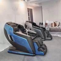 Sillón de masaje reclinable 4D de cuerpo completo con función Power Lift, riel de masaje SL Shape Track, gravedad cero, masaje Shiatsu eléctrico y música para el mercado asiático.