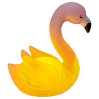 Nouveauté créative 3D flamant rose LED veilleuse PVC nouveau design lune jouet pour enfants sommeil et fête bébé cadeau