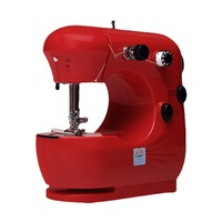 Machine à coudre électrique domestique, mini et portable, pour débutants, couture manuelle robuste pour tissus lourds