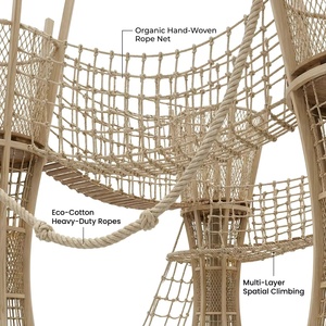 Parque de Aventuras Interior <span class=keywords><strong>con</strong></span> Temática de Oasis Bio-Domo de Lujo Ecológico, <span class=keywords><strong>con</strong></span> Camino Aéreo y Toboganes Translúcidos Verdes para Resorts - Product Image 3