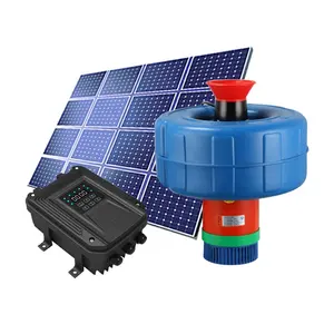 dc solar aerator kit for fish pond solar pond oxygenator with battery backup solar lake fountain aerator for farm irrigation