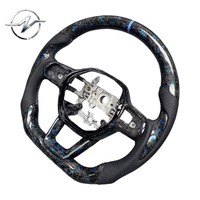 Volant sport en fibre de carbone léger avec poignée en cuir perforé de 35 mm d'épaisseur pour Honda Civic Si Type-R Fl5 11e génération