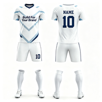 Ensemble d'uniformes de football personnalisés, maillot de football en polyester à séchage rapide avec logo personnalisé, nom et numéro pour équipe, club, OEM, ODM