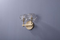 Lámpara de Pared Interior de Cristal con LED para Sala de Estar, Dormitorio, Hogar, Hotel, Aplique de Pared