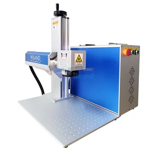 20w 30w 50w Galvanometer Sg7110 Fiber Laser Marking Machine Logo Printing Engraving Laser For Metal Plastic 200*200mm