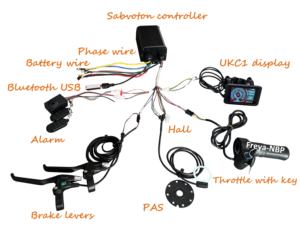 Mq sabvoton 45A điều khiển 170mm 190mm chất béo lốp 20x4.0 72v2000w Xe đạp điện xe đạp chuyển đổi Kit Hub động cơ - Product Image 4