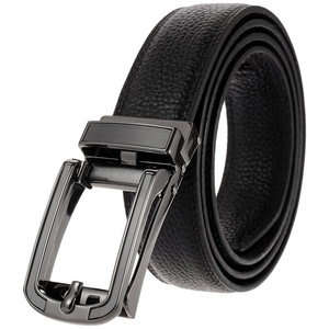 <span class=keywords><strong>Cintura</strong></span> in vera pelle con fibbia automatica a cricchetto pieno di qualità personalizzata per uomo - Product Image 2