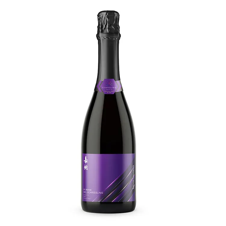 hot sale in 2022 transparent glass sparkling wine bottle white wine sparkling chardonnay sparkling wine