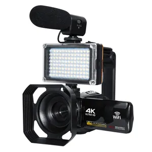 Cámara de vídeo 4K videocámara 56MP UHD WiFi IR visión nocturna Vlogging cámara para YouTube pantalla táctil cámara grabadora