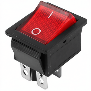 สวิตช์โยก 16A 250VAC 20A 125VAC KCD4 ไฟ LED สีแดง แสดงสถานะเปิด-ปิด - Product Image 3