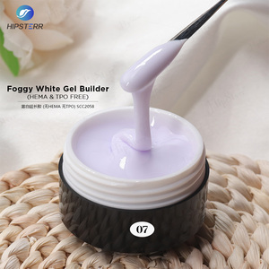 Gel Constructeur Blanc Auto-nivelant HEMA & TPO FREE pour Extension d'Ongles Effet Brumeux en Pot Marque Privée - Product Image 4