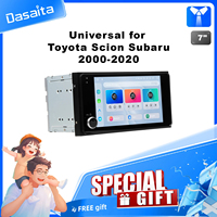Autoradio Android GPS Multimédia Lecteur Vidéo Qualcomm665 Wireless Carplay 7 pouces Ecran Tactile Universel pour Toyota Scion Subaru