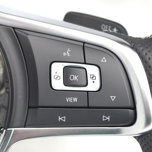 Para VW Golf 7 7 7,5 <span class=keywords><strong>Polo</strong></span> Passat B8 <span class=keywords><strong>GTI</strong></span> R <span class=keywords><strong>Polo</strong></span> deportes personalizados fibra de carbono cuero Alcantara multicolor costura volante - Product Image 2