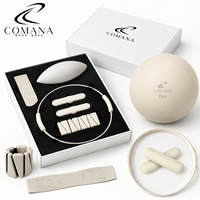 Set Regalo di Lusso Accessori Pilates: Braccialetto in Silicone, Manubri, Anello per Esercizi di Forza, Set Pilates per Fitness Domestico