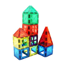 32 Piezas de Bloques Magnéticos STEM para Niños Pequeños, Juguete de Construcción Creativa con Formas DIY