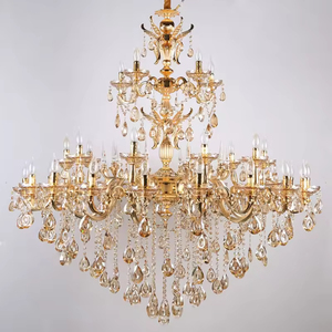 Lampadari europei illuminazione soggiorno Hotel Lobby oro lusso candela Led lampadine K9 <span class=keywords><strong>lampadario</strong></span> di cristallo - Product Image 6