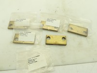 PLC Chain Bronze Wear Plate 4 x 2 x 7/16" 5/16" Grove 11/16" Holes Lot of 5 Warranty Product