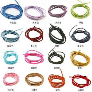 Korean 3mm colored suede <b>rope</b>, braided <b>rope</b>, DIY handmade jewelry accessories material, <b>bracelets</b>, necklaces - Product Image 3