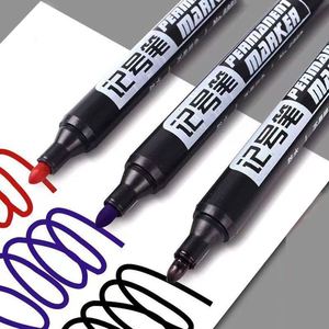 Custom Logo Black/blue/red 3 Colors No Erase Oily <b>Paint</b> Waterproof Permanent Marker <b>Pen</b> With Non-toxic Ink Good Price Marker - Product Image 2
