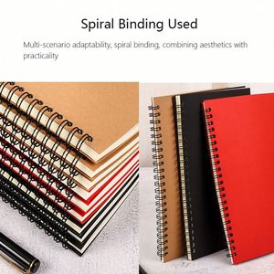 Custom A5 Spiral <b>Notebook</b> Kraft Paper Journal Planner Book Customizable Exercise Book Business <b>Blank</b> <b>Notebook</b> - Product Image 4