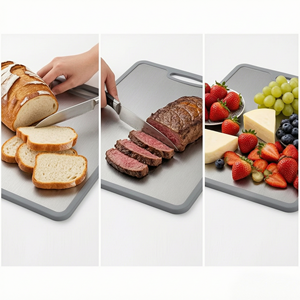 Chimehome Tablas y Tapetes <span class=keywords><strong>de</strong></span> Corte Rectangulares <span class=keywords><strong>de</strong></span> Acero Inoxidable en Colores Modernos <span class=keywords><strong>con</strong></span> Orificio, Libres <span class=keywords><strong>de</strong></span> BPA, Antideslizantes y Aptos <span class=keywords><strong>para</strong></span> Lavavajillas - Product Image 3