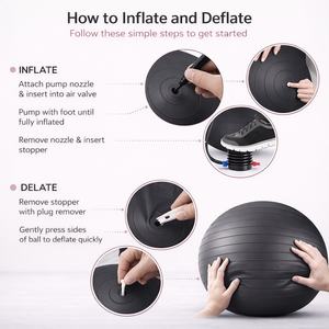 Pelota de <span class=keywords><strong>Yoga</strong></span> Ecológica de PVC Antiexplosión <span class=keywords><strong>para</strong></span> <span class=keywords><strong>Embarazadas</strong></span>, <span class=keywords><strong>para</strong></span> Ejercicios de Parto, Gimnasio, Fitness y Entrenamiento - Product Image 4