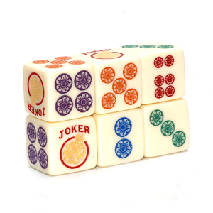 Couleur unie Mahjong dés personnalisé acrylique Mahjong fabricant qualité Mah Jongg Bettor ensemble de dés assortis - Product Image 3