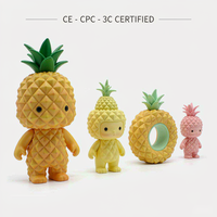 Op maat gemaakte hars ananasfiguren tropische fruitfiguren blind box designer speelgoed OEM fabrikant