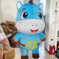 Costume de mascotte gonflable Cheval, Tenue de performance anti-stress pour adultes unisexe, Année du Cheval