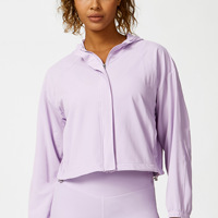2026 vente en gros OEM femmes athlétique veste courte fermeture éclair hauts Gym Yoga course sport chemises vestes