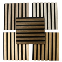 Panneau acoustique linéaire en MDF à grain de bois de luxe, absorption acoustique haute performance, panneau mural insonorisant, panneau décoratif