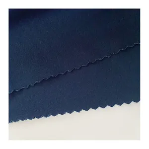 Custom Dyed Dark Navy Color 300gsm Cotton Spandex Twill 97% Cotton 3% Spandex Fabric for Uniform