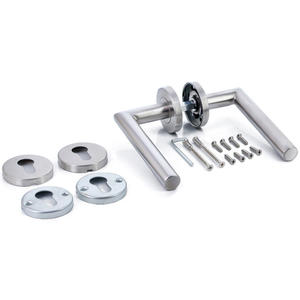 Poignée de Porte à Levier Intérieure en Acier Inoxydable 304 Noir Mat EN1906 pour Porte en Bois, Prix Compétitif Usine OEM - Product Image 2