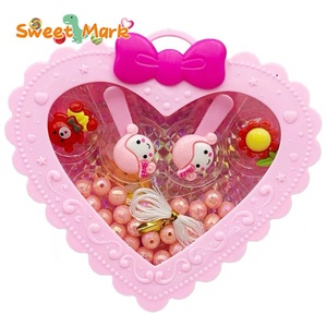 Étui à bijoux <span class=keywords><strong>en</strong></span> forme de cœur, jouet, halal, bonbons durs, bracelet, bague, épingle à cheveux - Product Image 1