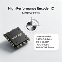 Encodeur magnétique TMR 24 bits CONNTEK KTM5900 360°, prend en charge 1 à 4096 paires de pôles, auto-calibrage non linéaire, double ADC SAR 16 bits 2 MHz