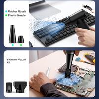 Souffleur industriel sans fil 160W haute vitesse, mini-outil de nettoyage portable à batterie, débit d'air 500CFM, durable ABS+PC