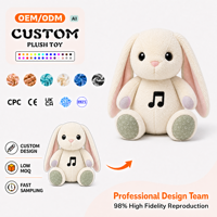 Peluche IA personnalisée avec broderie, sons respiratoires, ours en peluche pour cadeaux