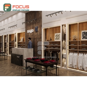 Latest Design Brand Store Chrome Metal Display Case Layout Design Fashion Store - Product Image 5
